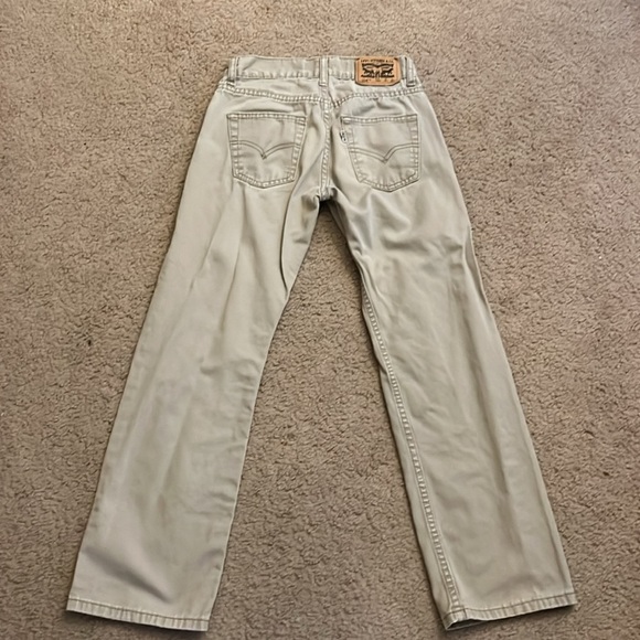 Boys Levi’s 514 Straight  (lot of 2) blue and tan colors - Picture 5 of 7